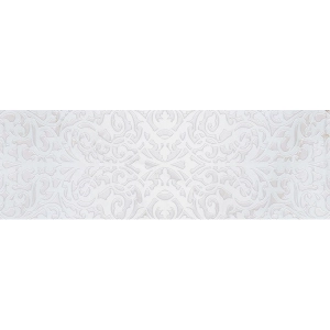 Декор Stazia white белый 01 30х90  
